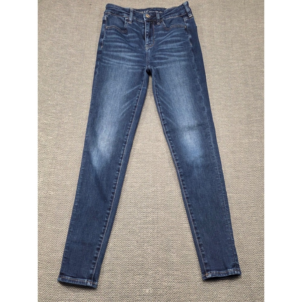 American Eagle Outfitters Womens High Rise Jegging Jeans Dark Wash Size 2